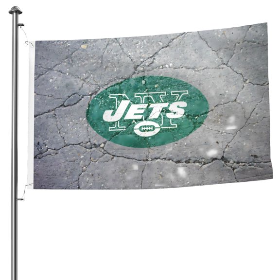 New_York 2 Football Team Custom Double Sided Flag 5x8ft, Game Day Support Flag Hanging Outdoor Garden Hanging Flag, Football Fan Home Indoor and Outdoor Decor