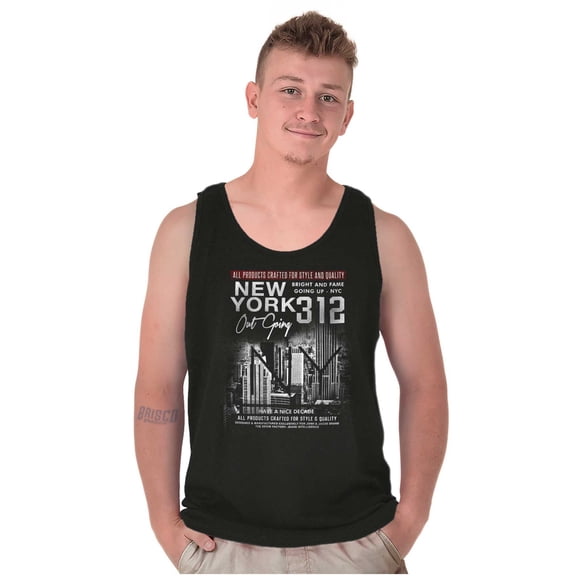 New York 312 Out Going Fame Up Tank Top T Shirts Men Women Brisco Brands X