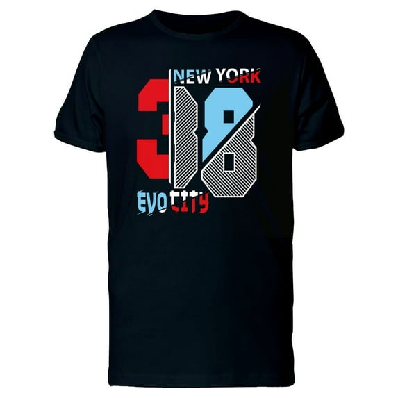 New York 38 Evo City Art T-Shirt Men -Image by Shutterstock, Male 3X-Large