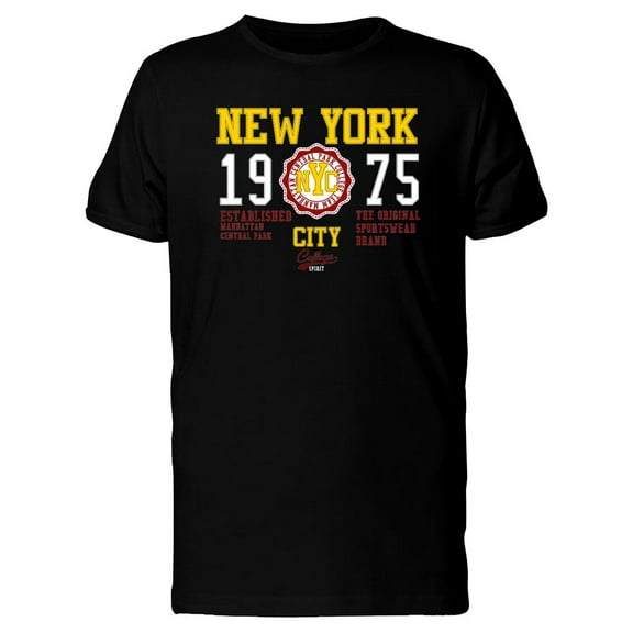 New York 75 Established T-Shirt Men -Image by Shutterstock, Male Medium