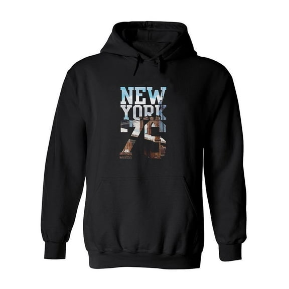 New York '76 Hoodie Men -Image by Shutterstock, Male 5X-Large