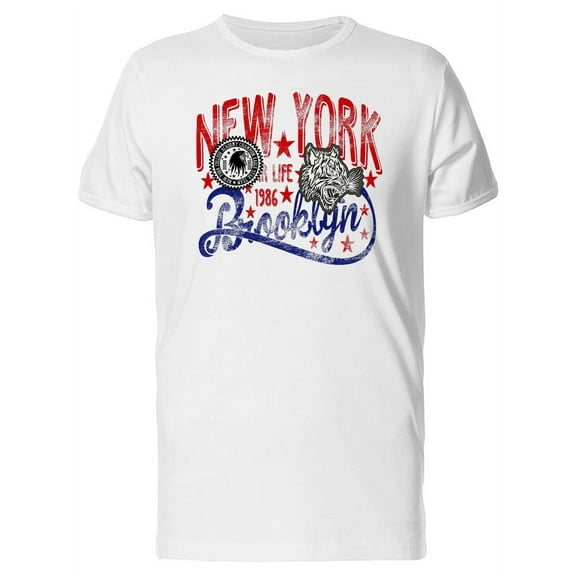 New York 86 Tiger Bklyn T-Shirt Men -Image by Shutterstock, Male Small