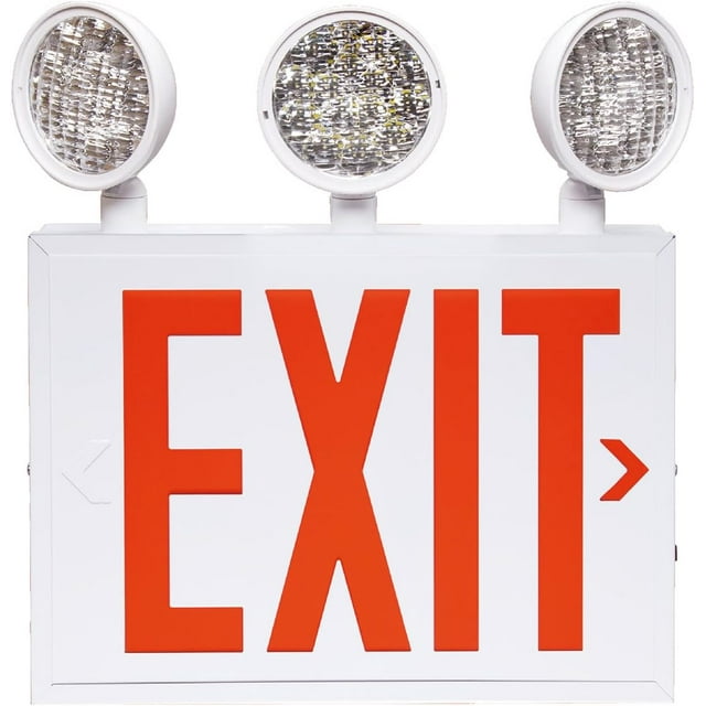 New York Approved Emergency Exit Sign, Red Exit Signs with Emergency