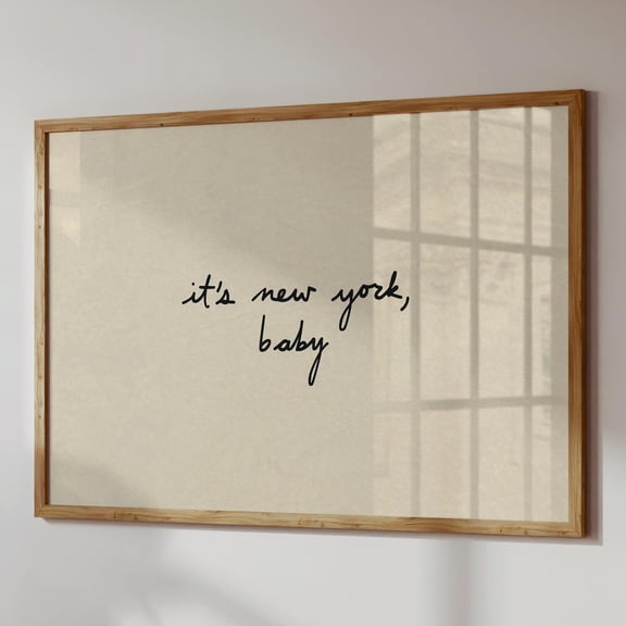 New York Art Print: Typography Poster, Nyc Apartment Decor UNFRAMED PAPER POSTER, Home Decor, Vintage Gift, Living Room Dercor