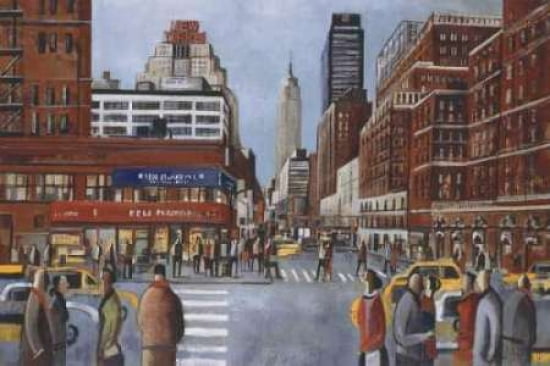 New York Avenue Canvas Art - Didier Lourenco (12 x 18)