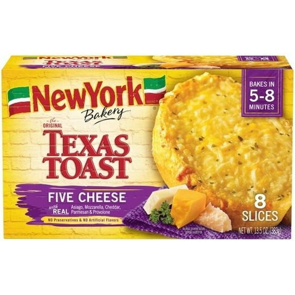 New York Bakery Five Cheese Texas Toast, 13.5 Ounce -- 12 per case