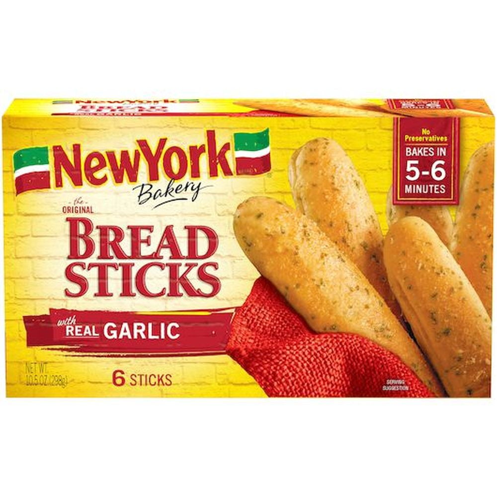 New York Bakery Garlic Breadsticks, 10.5 Ounce 12 per case