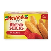 New York Bakery Real Garlic Breadsticks, 10.5 oz (6 Count), Frozen