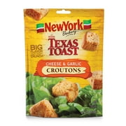 New York Bakery Texas Toast Cheese and Garlic Croutons, 5 oz Bag