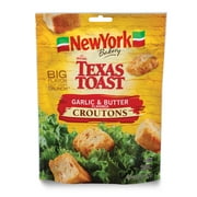 New York Bakery Texas Toast Garlic and Butter Croutons, 5 oz Bag