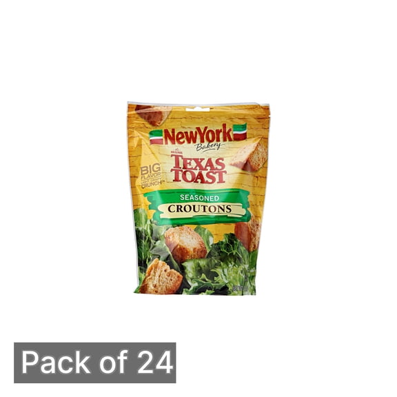 New York Bakery the Original Texas Toast Seasoned Croutons - 5oz (Pack of 24)
