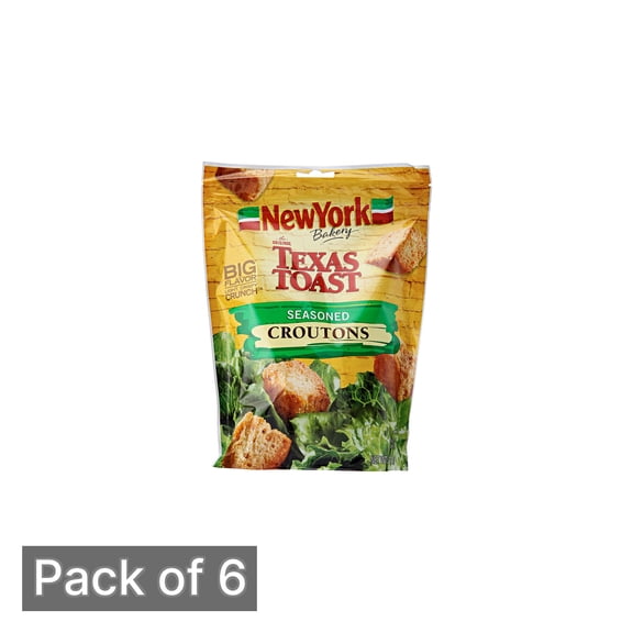 New York Bakery the Original Texas Toast Seasoned Croutons - 5oz (Pack of 6)