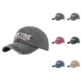 thumbnail image 1 of New York Baseball Cap for Men Women Ripped Washed Distressed Letter Embroidery Dad Hat, 1 of 5