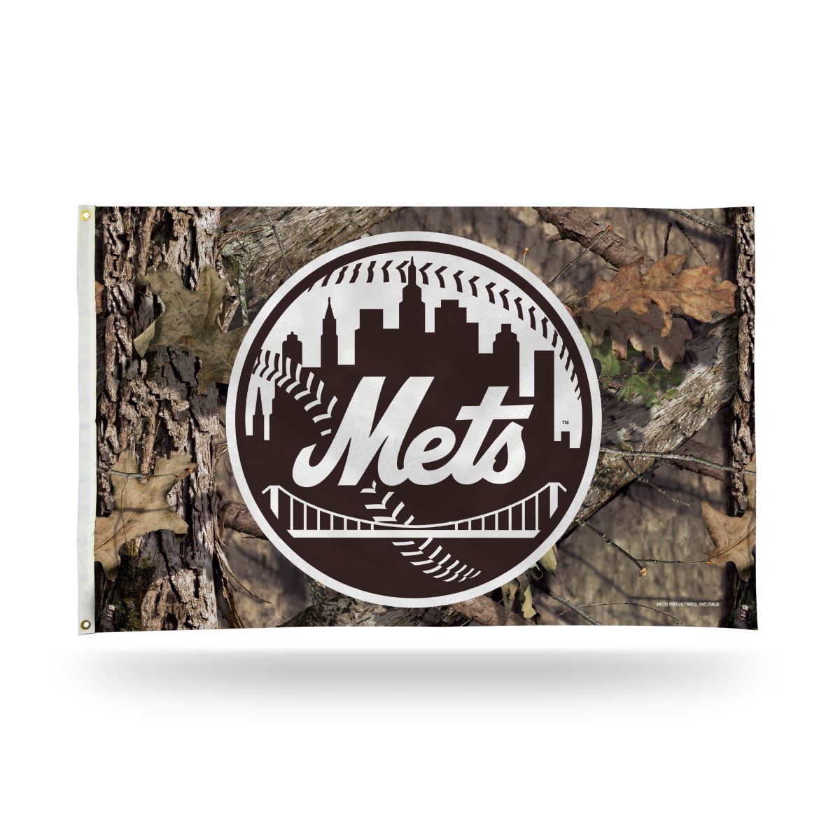 New York Baseball Mets Indoor Outdoor Camo Look 3x5 Banner Flag