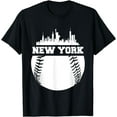 thumbnail image 1 of New York Baseball NYC Cityscape Sky-Line Sports Lovers Gifts T-Shirt, 1 of 4