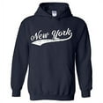 thumbnail image 1 of New York Baseball Script - Hometown Pride, Pitcher Hoodie - Medium - Navy, 1 of 6