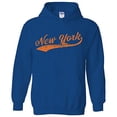 thumbnail image 1 of New York Baseball Script - Hometown Pride, Pitcher Hoodie - X-Large - Royal, 1 of 6