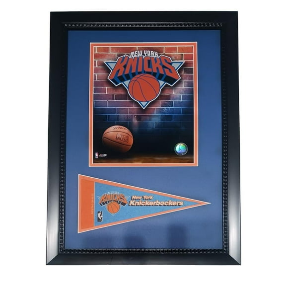 New York - Basketball 12x18 Pennant Frame