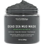 New York Biology Dead Sea Mud Mask for Face and Body Infused with Eucalyptus - Spa Quality Pore Reducer for Acne, Blackheads and Oily Skin - Tightens Skin for A Healthier Complexion - 8.8 oz