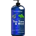 thumbnail image 1 of New York Biology Tea Tree & Mint Body Wash, Cooling & Invigorating Cleanser, 16.9 oz, 1 of 5