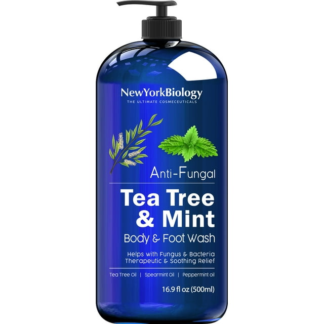 New York Biology Tea Tree Mint Body Wash Natural Solution for Skin