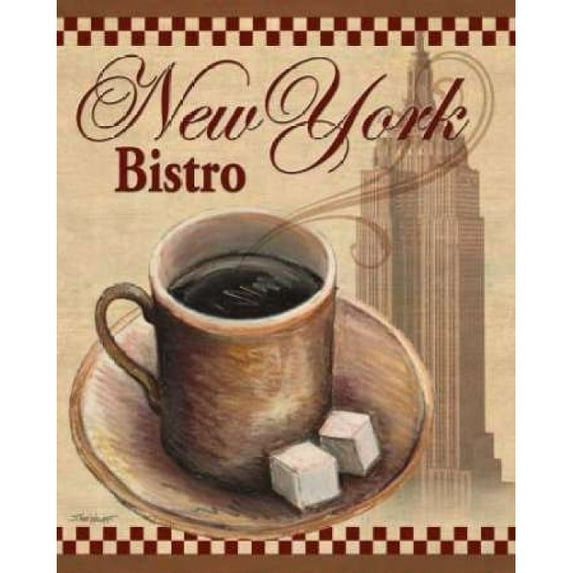 New York Bistro Poster Print by Todd Williams (11 x 14)