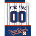 thumbnail image 1 of New York Blanket Throw Blanket Custom Any Name and Any Number Gifts for Men Women Baby, 1 of 6