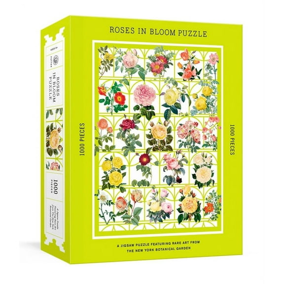 New York Botanical Garden: Roses in Bloom Puzzle : A 1000-Piece Jigsaw Puzzle Featuring Rare Art from the New York Botanical Garden: Jigsaw Puzzles for Adults (Cards)