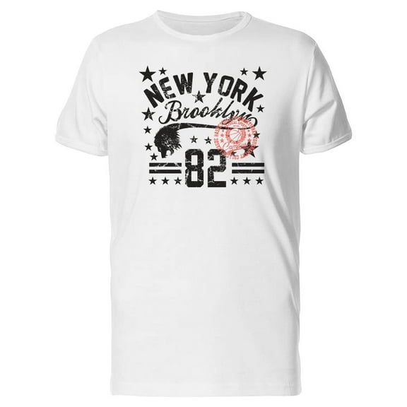 New York Brooklyn 82 Wolf T-Shirt Men -Image by Shutterstock, Male Medium