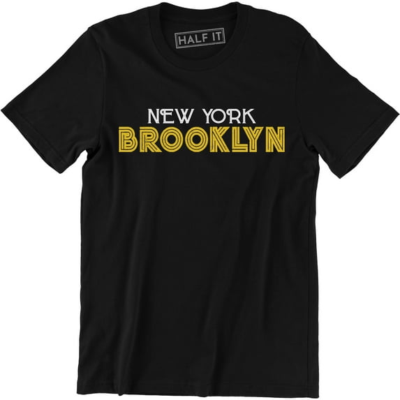 New York Brooklyn City Slogan Graphic Rap Culture Men' s Tee Shirt
