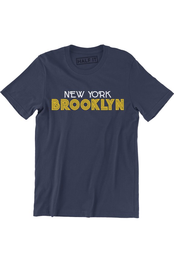 New York Brooklyn City Slogan Graphic Rap Culture Men' s Tee Shirt