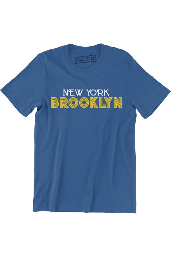 New York Brooklyn City Slogan Graphic Rap Culture Men' s Tee Shirt