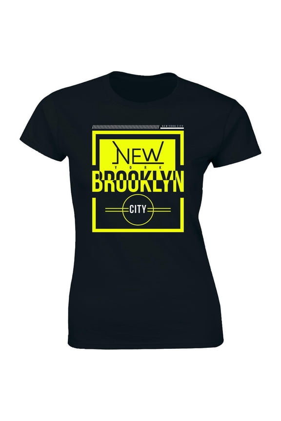 New York Brooklyn City Slogan Graphic Shirt Rap Culture Women' S T-Shirt Tee