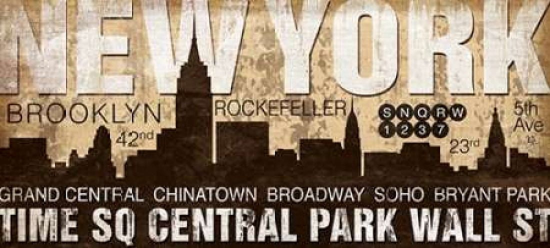 New York Canvas Art - Jennifer Pugh (10 x 20)