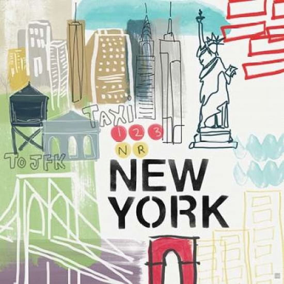 New York Canvas Art - Linda Woods (24 x 24)