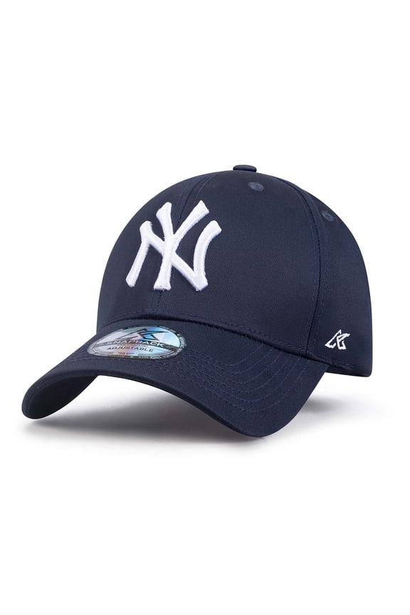 New York Cap for Men and Women | NY Hat Crafted from Pure Cotton Twill Material with Exquisite Embroidery | Adjustable NY Hat with Exceptional Comfort Durability | Navy Blue