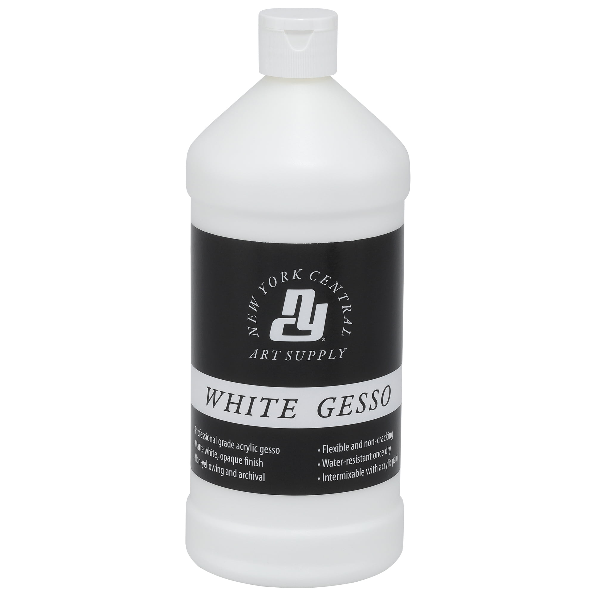 New York Central Acrylic Gesso - White Professional Grade Gesso for  Painting, Acrylic, Oil, Pastels, & More! - GAllon Tub