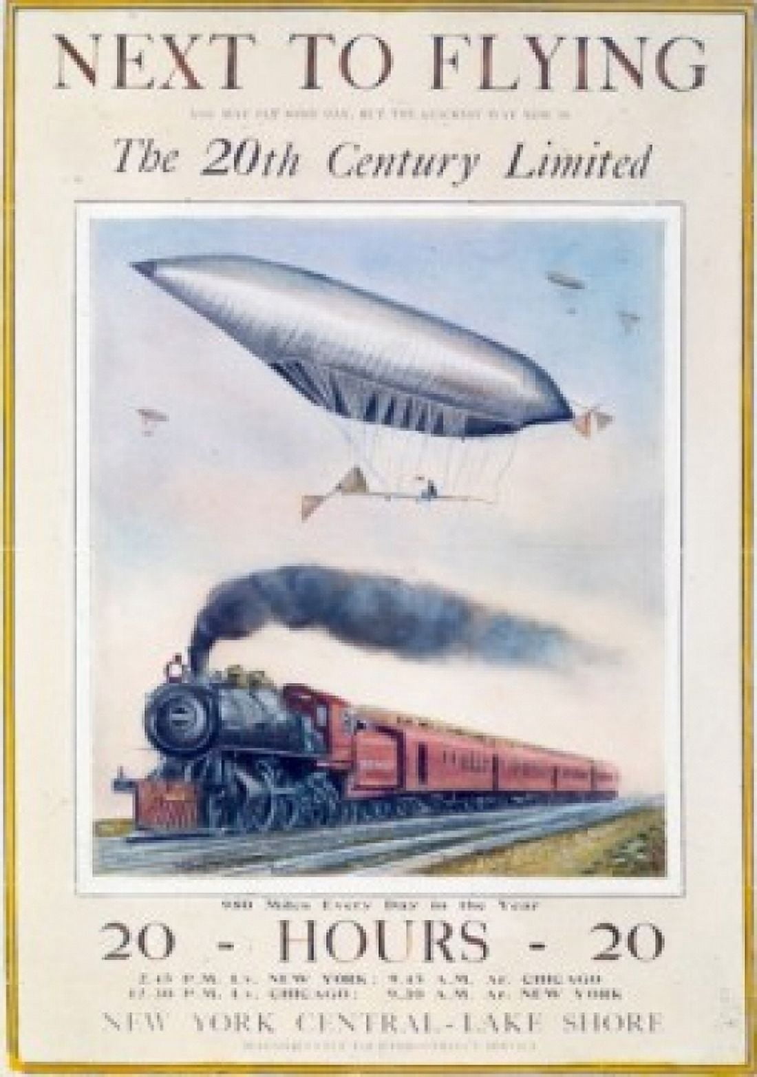 New York Central Advertisement Nostalgia Canvas Art - (18 x 24)