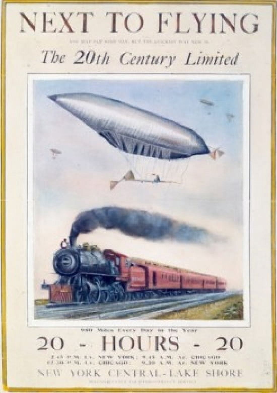 New York Central Advertisement Nostalgia Canvas Art - (24 x 36)