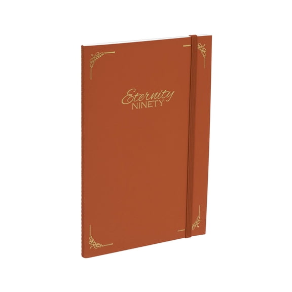New York Central Eternity Ninety Flat Book - 5x5x8.5" Sketch Watercolor Journal - Red Soft Paperback Cover - Watercolor Sketchbook Journal w/ Elastic Band, 10 Sheets 100% Cotton, 90 lb Cold-Pressed