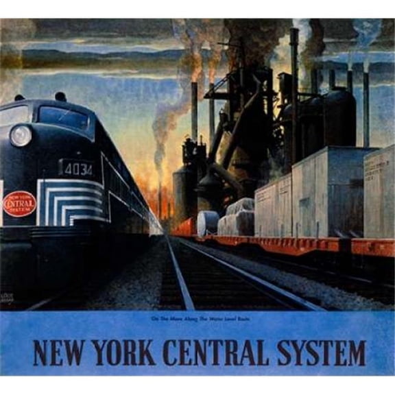 New York Central System / Along the Water Level Route Poster Print by Leslie Ragan (12 x 12)