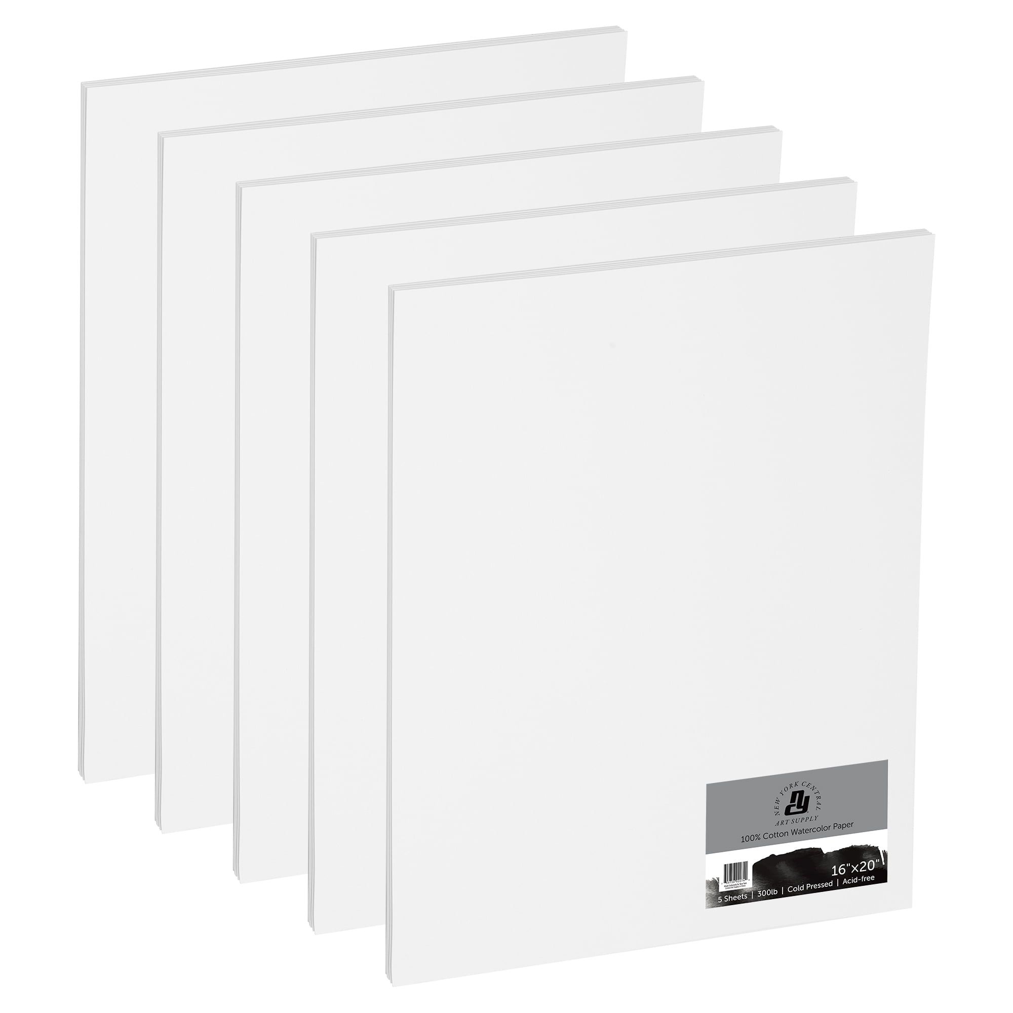 New York Central Watercolor Paper Sheets, 16x20 Inch, 300lb Cold Press ...
