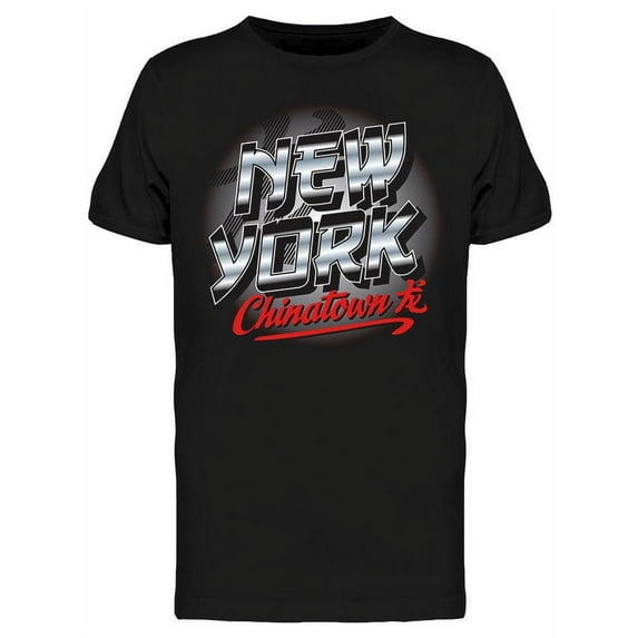 New York Chinatown T-Shirt Men -Image by Shutterstock, Male XX-Large