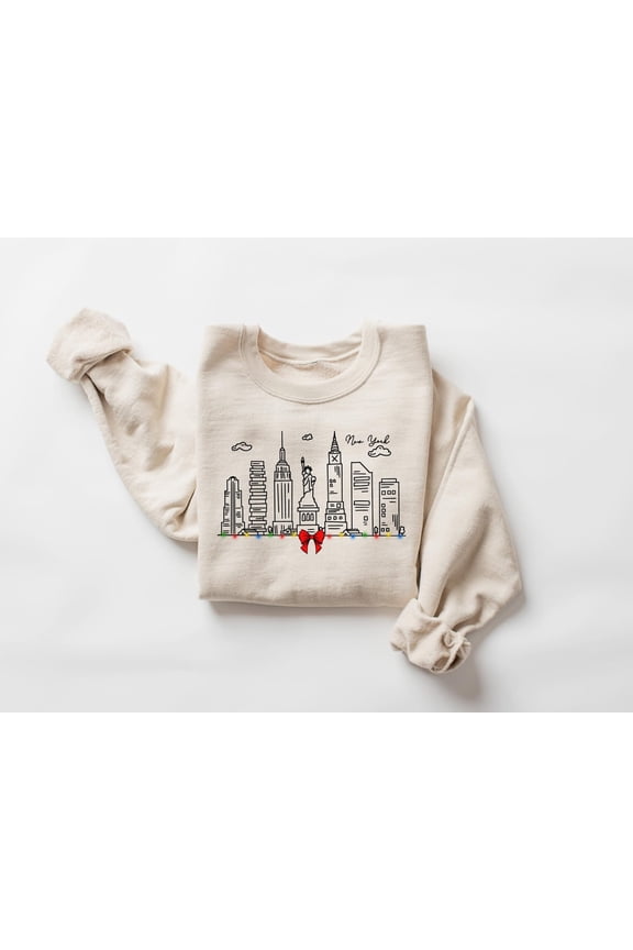 New York Christmas Sweatshirt, Christmas In New York Sweater, New York Gift, Winter In New York Tee, New York Lover Tshirt, Winter NY Hoodie