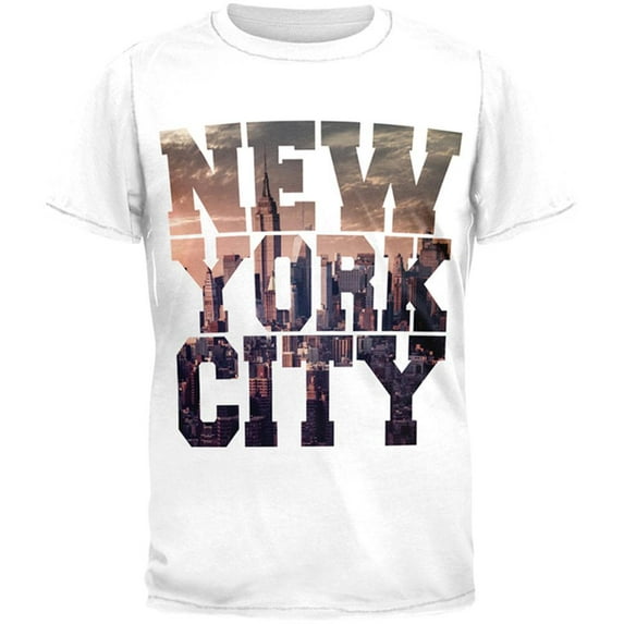 New York City All Over Adult T-Shirt - 2X-Large