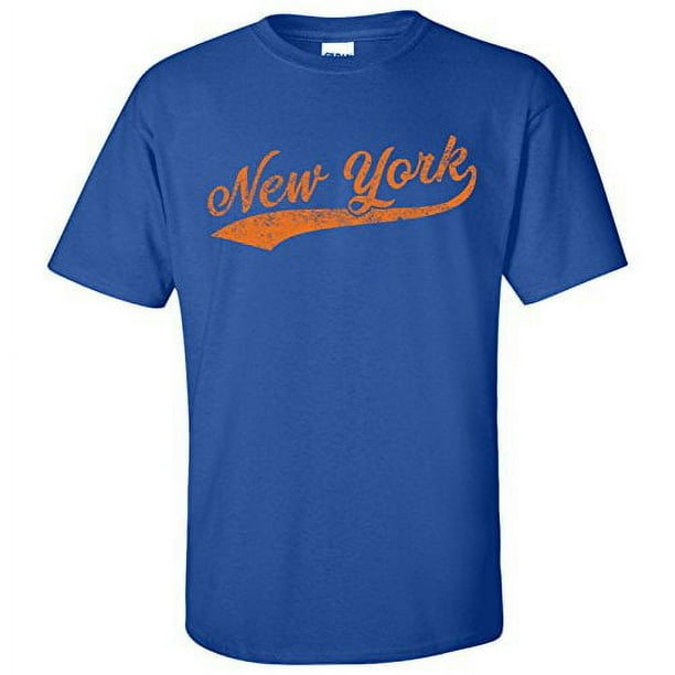 New York City Baseball Script Basic Cotton T Shirt 3X Large Royal Walmart Business Supplies