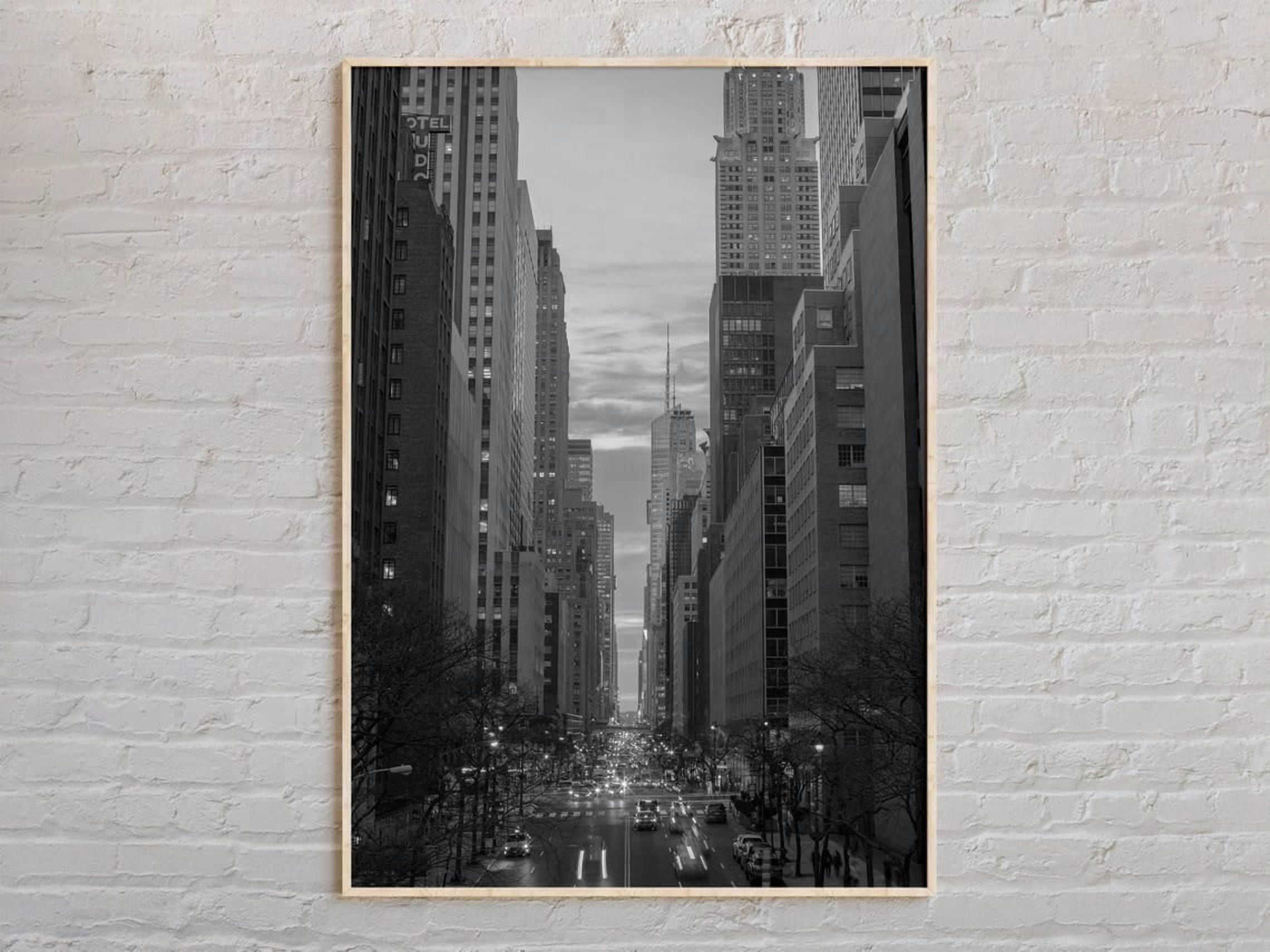 New York City Black And White Photography Wall Art Print, Iconic Urban ...