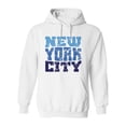 thumbnail image 1 of New York City Blue Slogan Hoodie Men -Image by Shutterstock, Male Medium, 1 of 4