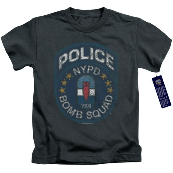New York City Bomb Squad Youth 18/1 T-Shirt Charcoal
