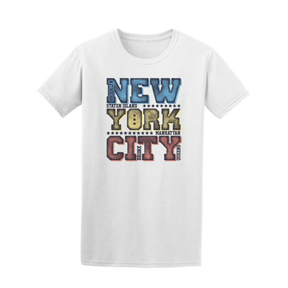 New York City Boroughs T-Shirt Men -Image by Shutterstock, Male Large